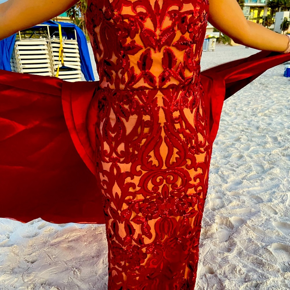 Red dress
